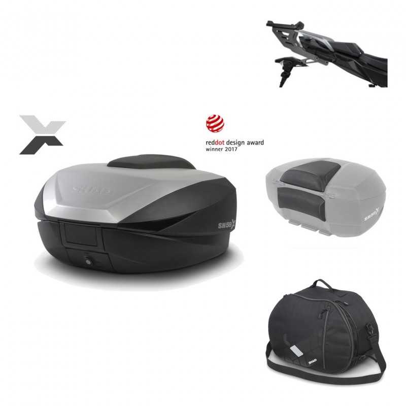 Rear trunk + mounting hardware + accessories  SH59X ALU