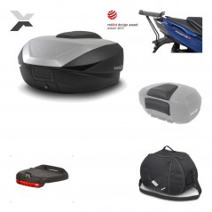 Rear trunk + mounting hardware + accessories  SH59X ALU