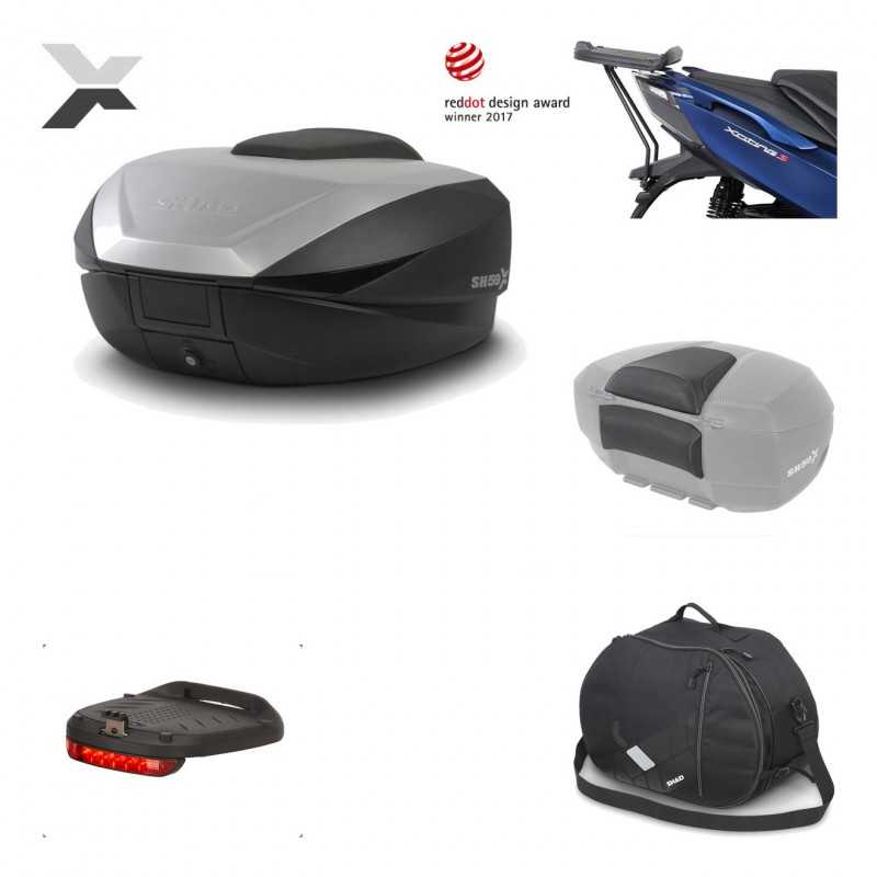 SHAD Baul trasero + herraje montaje accesorios SH59X ALU KIT-182719