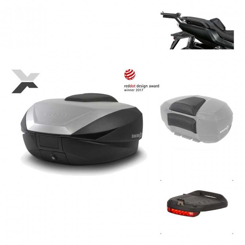 SHAD Baul trasero + herraje montaje accesorios SH59X ALU KIT-182869