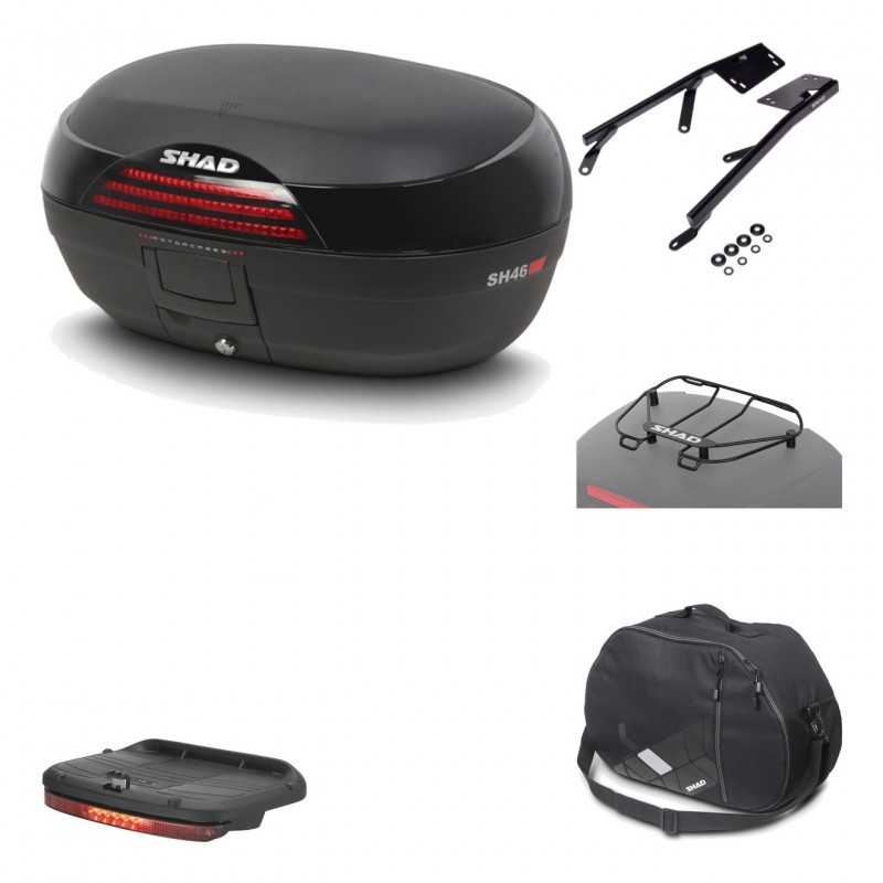 Rear trunk + mounting hardware + accessories  SH46 SH 46 NEW MODEL