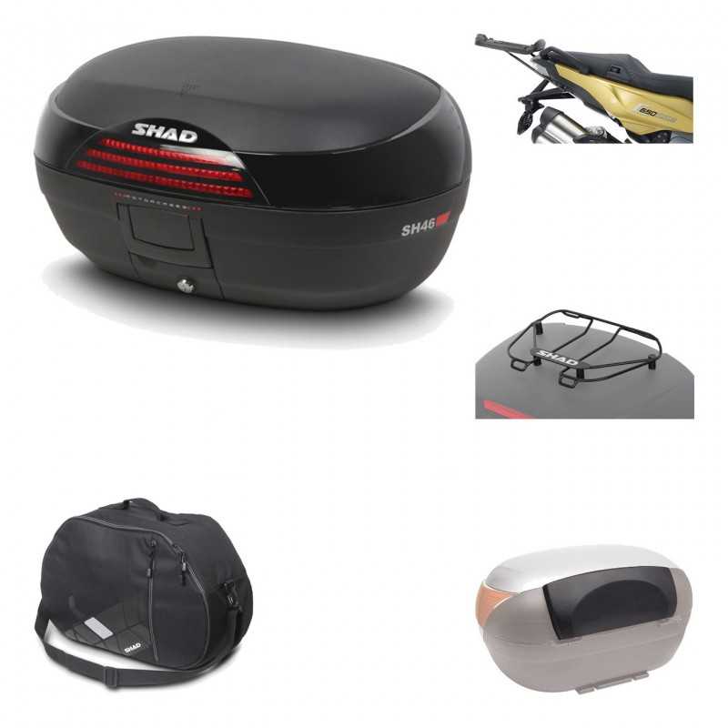 Rear trunk + mounting hardware + accessories  SH46 SH 46 NEW MODEL