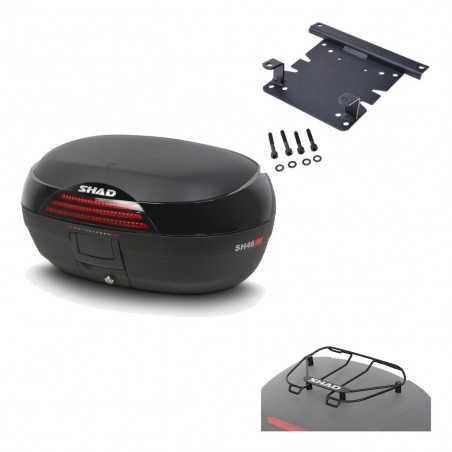 SHAD Baul trasero + herraje montaje parrilla portabultos superior SH46 SH 46 NEW MODEL KIT-183521