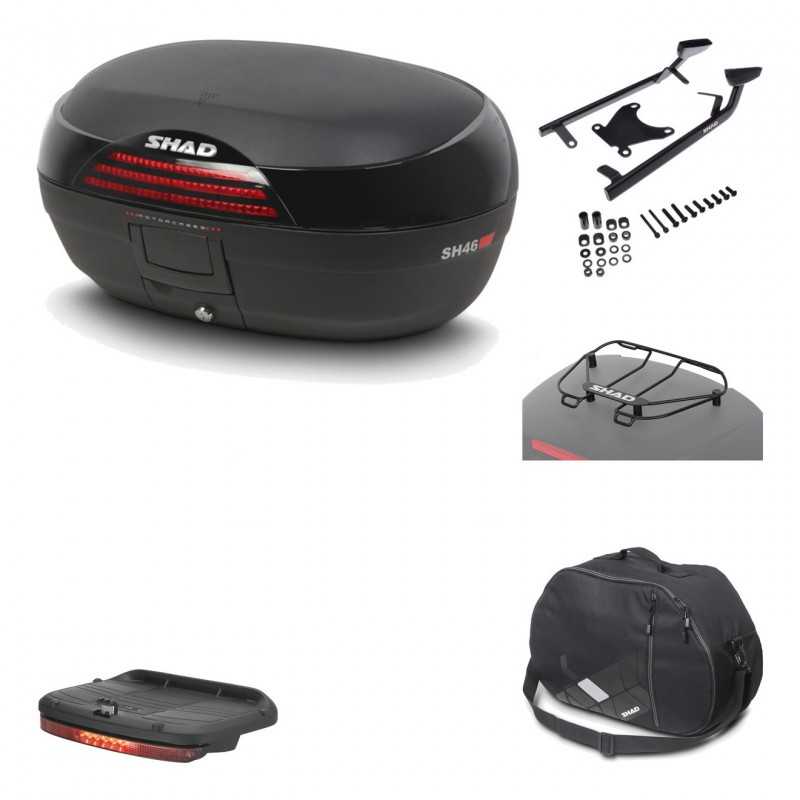 Rear trunk + mounting hardware + accessories  SH46 SH 46 NEW MODEL
