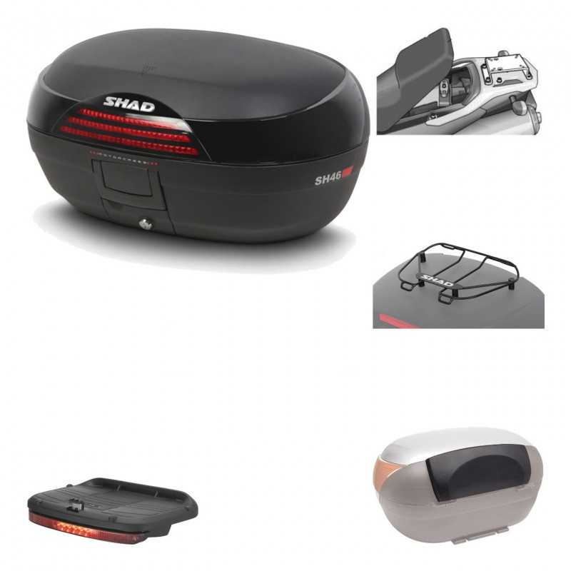 SHAD Baul trasero + herraje montaje accesorios SH46 SH 46 NEW MODEL KIT-183422
