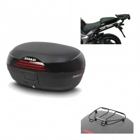 SHAD Baul trasero + herraje montaje parrilla portabultos superior SH46 SH 46 NEW MODEL KIT-183273