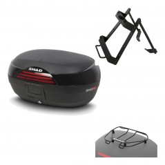 SHAD Baul trasero + herraje montaje parrilla portabultos superior SH46 SH 46 NEW MODEL KIT-183473
