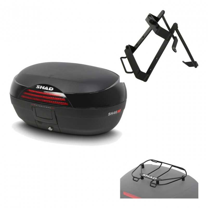 SHAD Baul trasero + herraje montaje parrilla portabultos superior SH46 SH 46 NEW MODEL KIT-183473