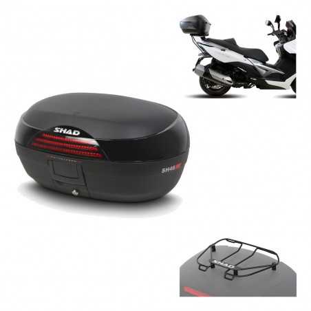 SHAD Baul trasero + herraje montaje parrilla portabultos superior SH46 SH 46 NEW MODEL KIT-183225
