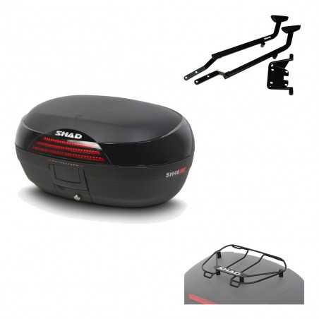 SHAD Baul trasero + herraje montaje parrilla portabultos superior SH46 SH 46 NEW MODEL KIT-183577