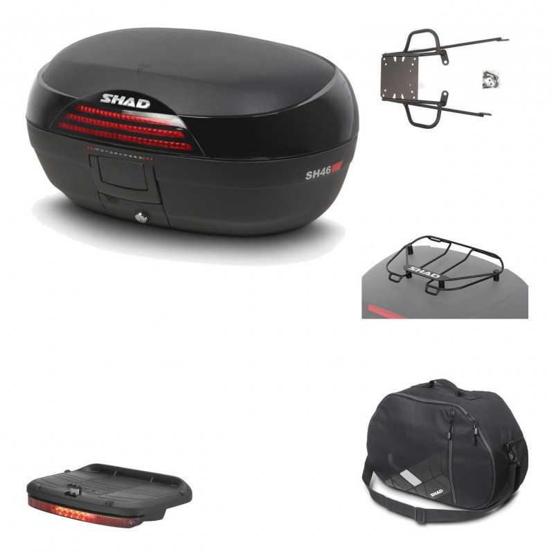 Rear trunk + mounting hardware + accessories  SH46 SH 46 NEW MODEL