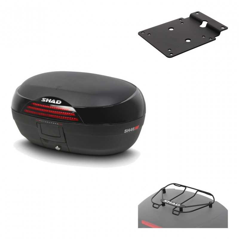 SHAD Baul trasero + herraje montaje parrilla portabultos superior SH46 SH 46 NEW MODEL KIT-183481