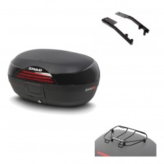 SHAD Baul trasero + herraje montaje parrilla portabultos superior SH46 SH 46 NEW MODEL KIT-183585