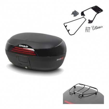 SHAD Baul trasero + herraje montaje parrilla portabultos superior SH46 SH 46 NEW MODEL KIT-183385