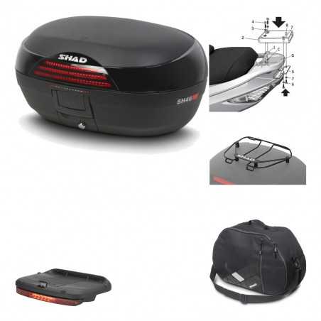 SHAD Baul trasero + herraje montaje accesorios SH46 SH 46 NEW MODEL KIT-183236