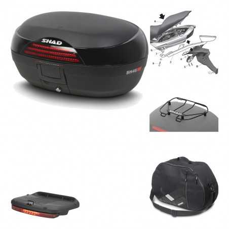 SHAD Baul trasero + herraje montaje accesorios SH46 SH 46 NEW MODEL KIT-183188
