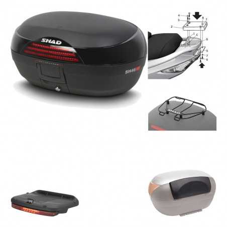 SHAD Baul trasero + herraje montaje accesorios SH46 SH 46 NEW MODEL KIT-183238