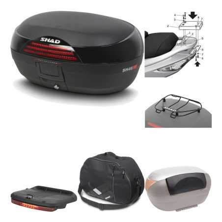 SHAD Baul trasero + herraje montaje accesorios SH46 SH 46 NEW MODEL KIT-183240