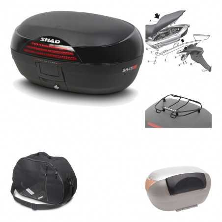 Rear trunk + mounting hardware + accessories  SH46 SH 46 NEW MODEL