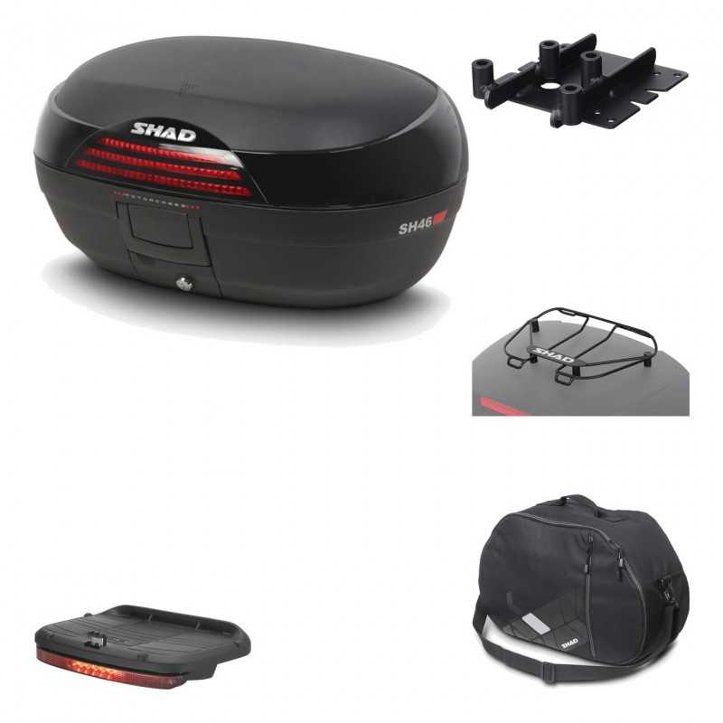 Rear trunk + mounting hardware + accessories  SH46 SH 46 NEW MODEL