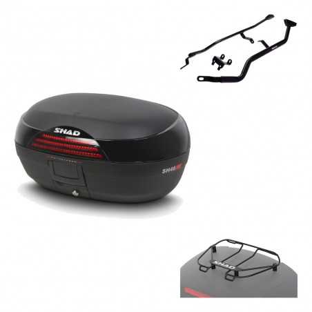 SHAD Baul trasero + herraje montaje parrilla portabultos superior SH46 SH 46 NEW MODEL KIT-183241