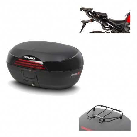 SHAD Baul trasero + herraje montaje parrilla portabultos superior SH46 SH 46 NEW MODEL KIT-183393