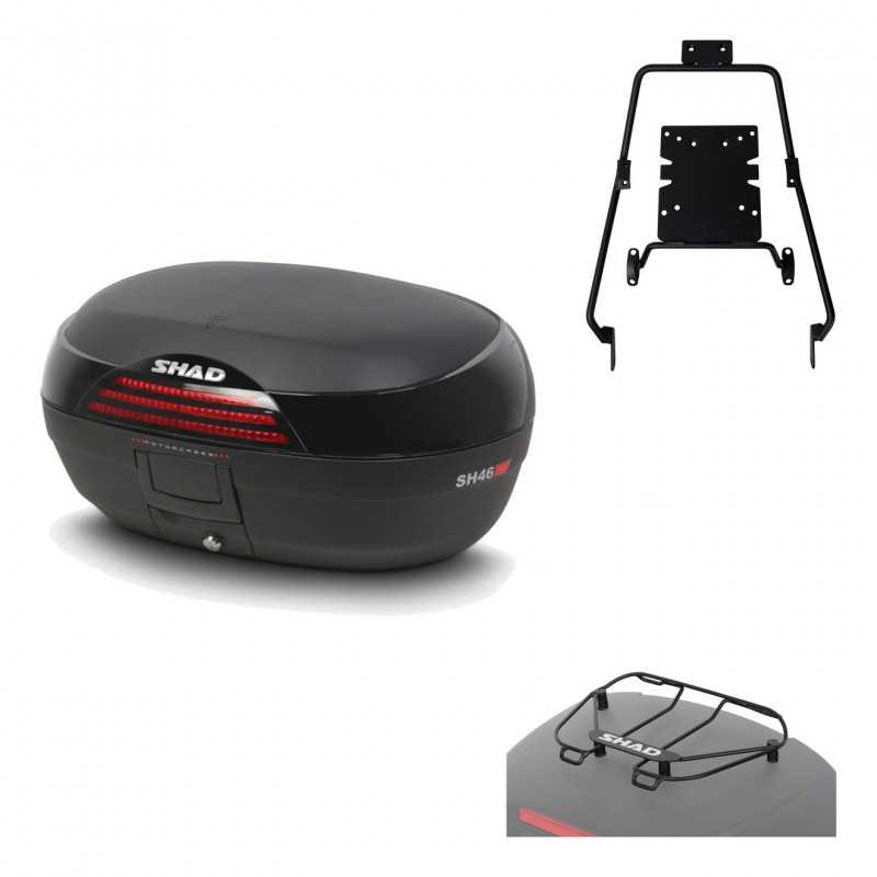SHAD Baul trasero + herraje montaje parrilla portabultos superior SH46 SH 46 NEW MODEL KIT-183593