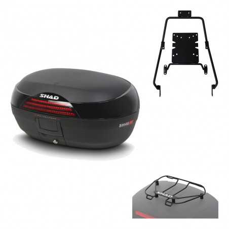 SHAD Baul trasero + herraje montaje parrilla portabultos superior SH46 SH 46 NEW MODEL KIT-183593