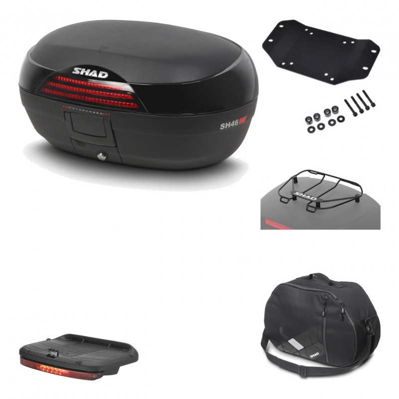 Rear trunk + mounting hardware + accessories  SH46 SH 46 NEW MODEL