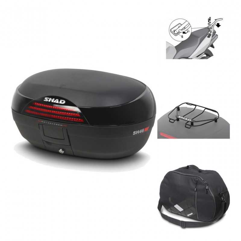 SHAD Baul trasero + herraje montaje accesorios SH46 SH 46 NEW MODEL KIT-183147