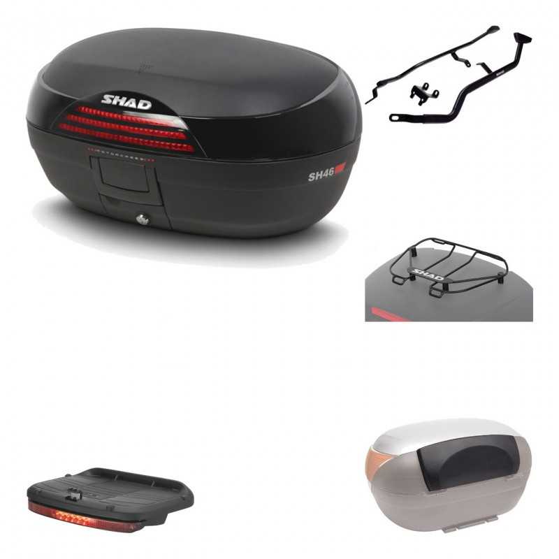 Rear trunk + mounting hardware + accessories  SH46 SH 46 NEW MODEL