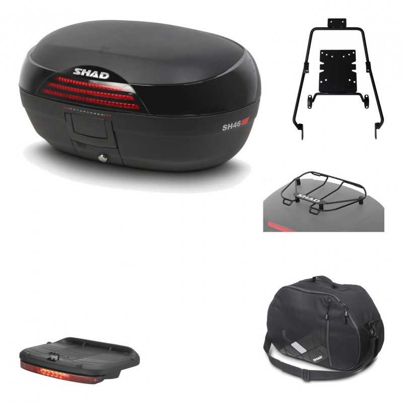 Rear trunk + mounting hardware + accessories  SH46 SH 46 NEW MODEL
