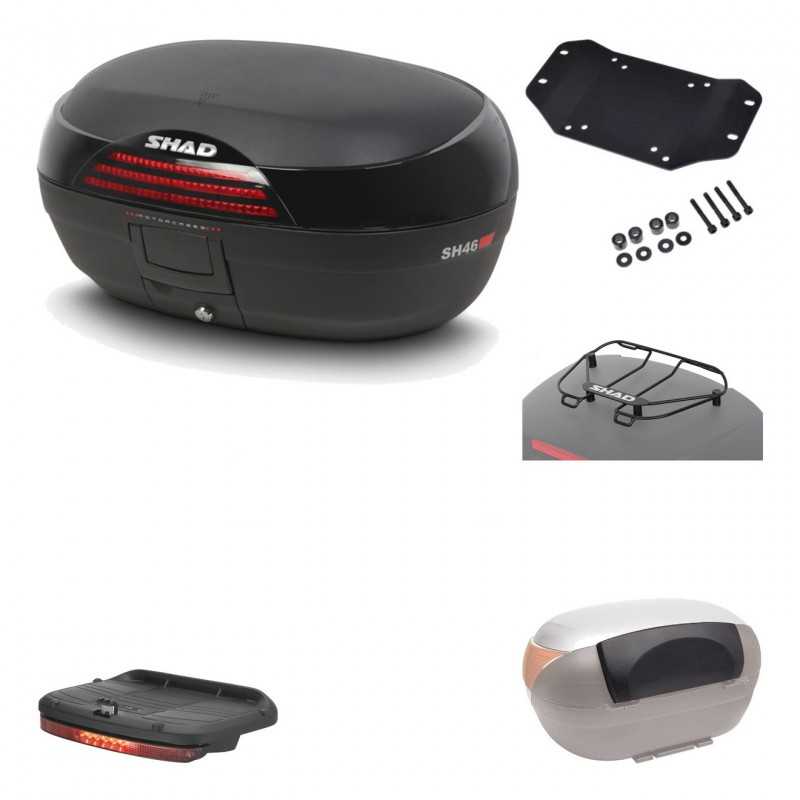 Rear trunk + mounting hardware + accessories  SH46 SH 46 NEW MODEL