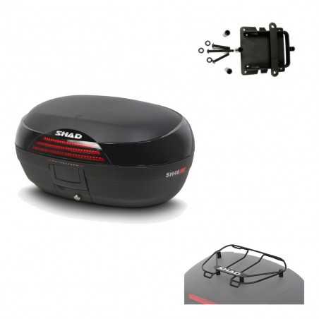SHAD Baul trasero + herraje montaje parrilla portabultos superior SH46 SH 46 NEW MODEL KIT-183345