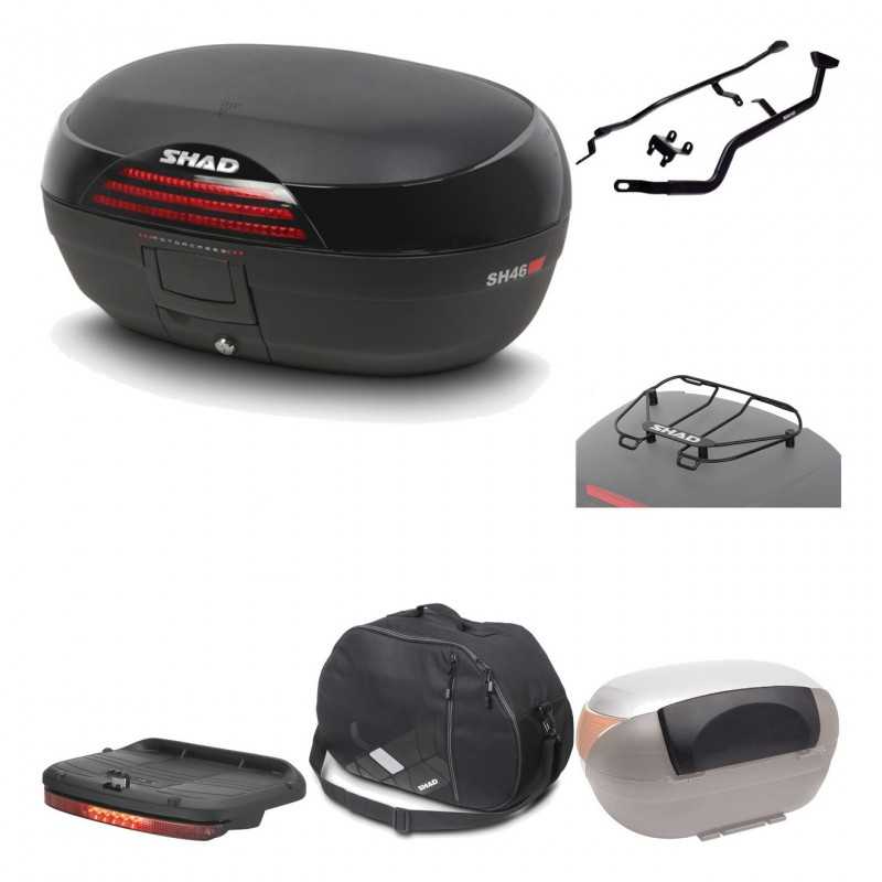 Rear trunk + mounting hardware + accessories  SH46 SH 46 NEW MODEL