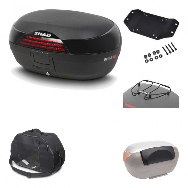 Rear trunk + mounting hardware + accessories  SH46 SH 46 NEW MODEL