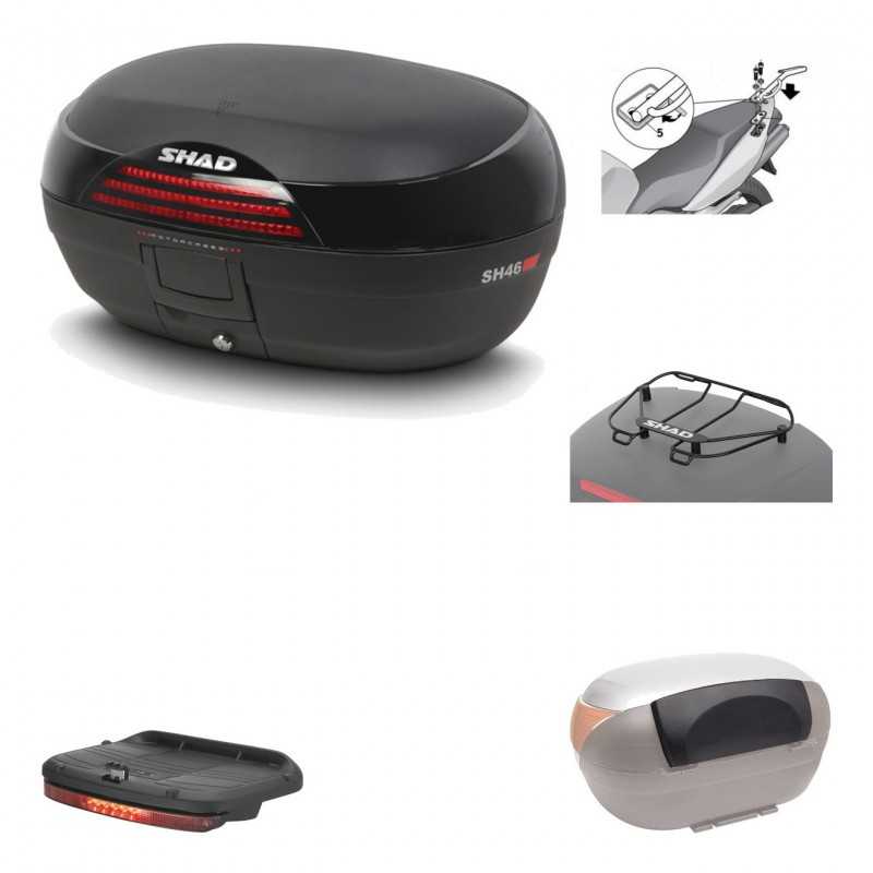 SHAD Baul trasero + herraje montaje accesorios SH46 SH 46 NEW MODEL KIT-183150