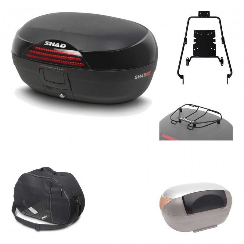 Rear trunk + mounting hardware + accessories  SH46 SH 46 NEW MODEL