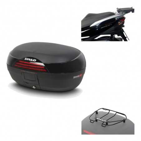 SHAD Baul trasero + herraje montaje parrilla portabultos superior SH46 SH 46 NEW MODEL KIT-183201