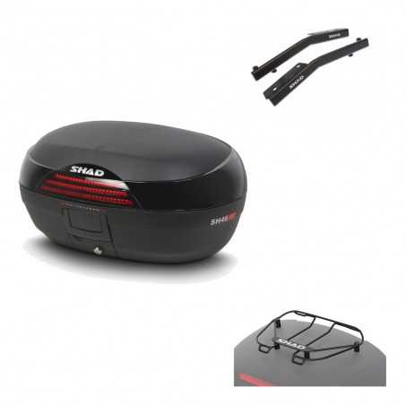 SHAD Baul trasero + herraje montaje parrilla portabultos superior SH46 SH 46 NEW MODEL KIT-183553