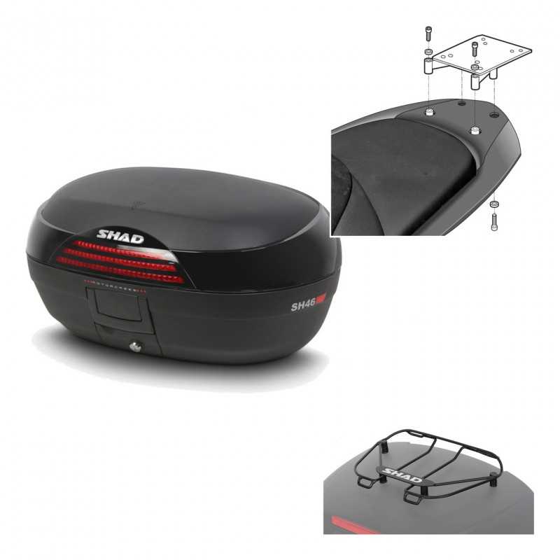 Back trunk + big top fitting + top grid rack  SH46 SH 46 NEW MODEL