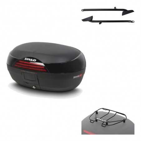 SHAD Baul trasero + herraje montaje parrilla portabultos superior SH46 SH 46 NEW MODEL KIT-183305