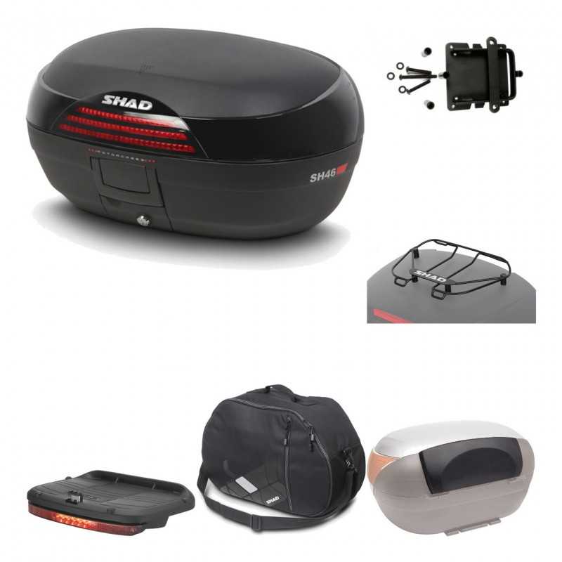 SHAD Baul trasero + herraje montaje accesorios SH46 SH 46 NEW MODEL KIT-183352