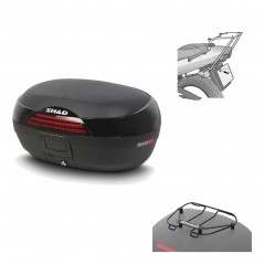 SHAD Baul trasero + herraje montaje parrilla portabultos superior SH46 SH 46 NEW MODEL KIT-183257
