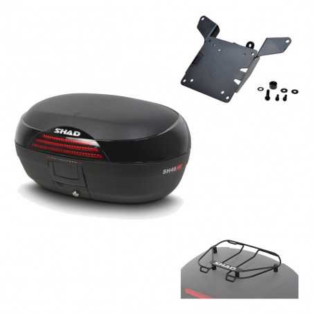 SHAD Baul trasero + herraje montaje parrilla portabultos superior SH46 SH 46 NEW MODEL KIT-183457