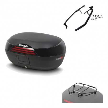 SHAD Baul trasero + herraje montaje parrilla portabultos superior SH46 SH 46 NEW MODEL KIT-183409