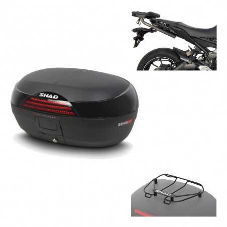 SHAD Baul trasero + herraje montaje parrilla portabultos superior SH46 SH 46 NEW MODEL KIT-183609
