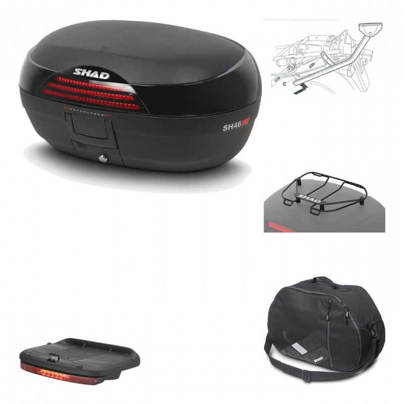 Rear trunk + mounting hardware + accessories  SH46 SH 46 NEW MODEL