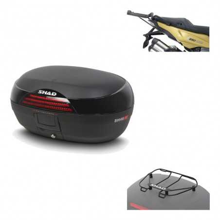 SHAD Baul trasero + herraje montaje parrilla portabultos superior SH46 SH 46 NEW MODEL KIT-183465
