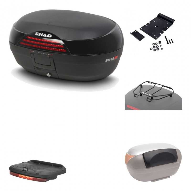 Rear trunk + mounting hardware + accessories  SH46 SH 46 NEW MODEL